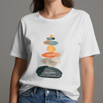 Olivenorma "Stay Grounded" Lightweight Cotton Spiritual T-Shirt - image 2