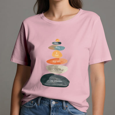 Olivenorma "Stay Grounded" Lightweight Cotton Spiritual T-Shirt - image 15