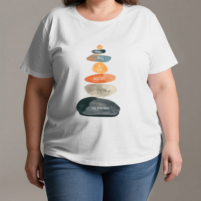 Olivenorma "Stay Grounded" Lightweight Cotton Spiritual T-Shirt - image 3