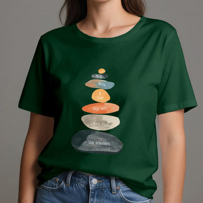 Olivenorma "Stay Grounded" Lightweight Cotton Spiritual T-Shirt - image 21