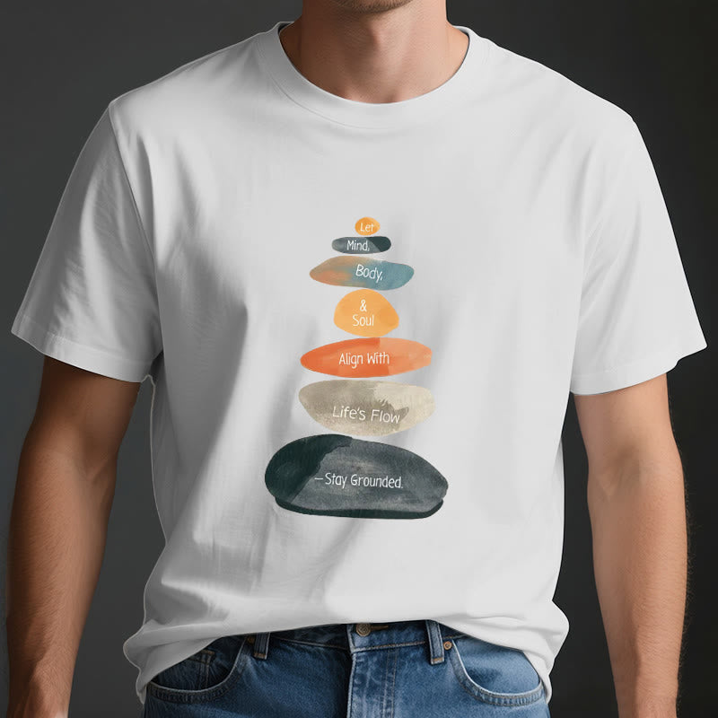 Olivenorma "Stay Grounded" Lightweight Cotton Spiritual T-Shirt - image 4
