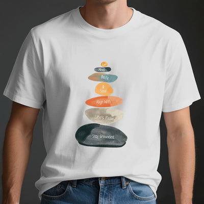 Olivenorma "Stay Grounded" Lightweight Cotton Spiritual T-Shirt - image 4