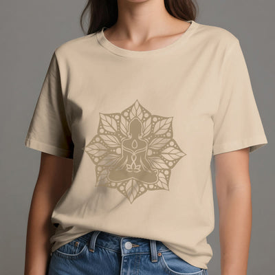 Olivenorma Medala Floral Meditation Yoga Tee T-Shirt - image 11
