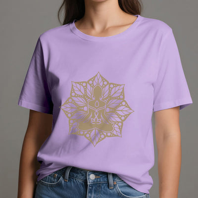 Olivenorma Medala Floral Meditation Yoga Tee T-Shirt - image 17