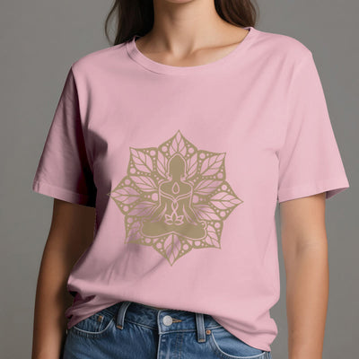 Olivenorma Medala Floral Meditation Yoga Tee T-Shirt - image 15