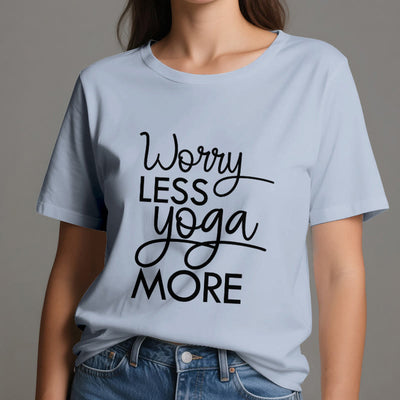 Olivenorma "WORRY LESS, YOGA MORE" YOGA Lover Tee Meditation T-Shirt - image 13