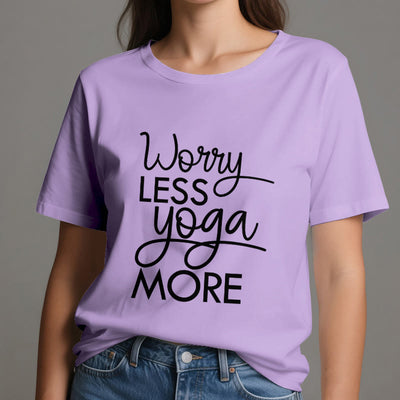 Olivenorma "WORRY LESS, YOGA MORE" YOGA Lover Tee Meditation T-Shirt - image 17