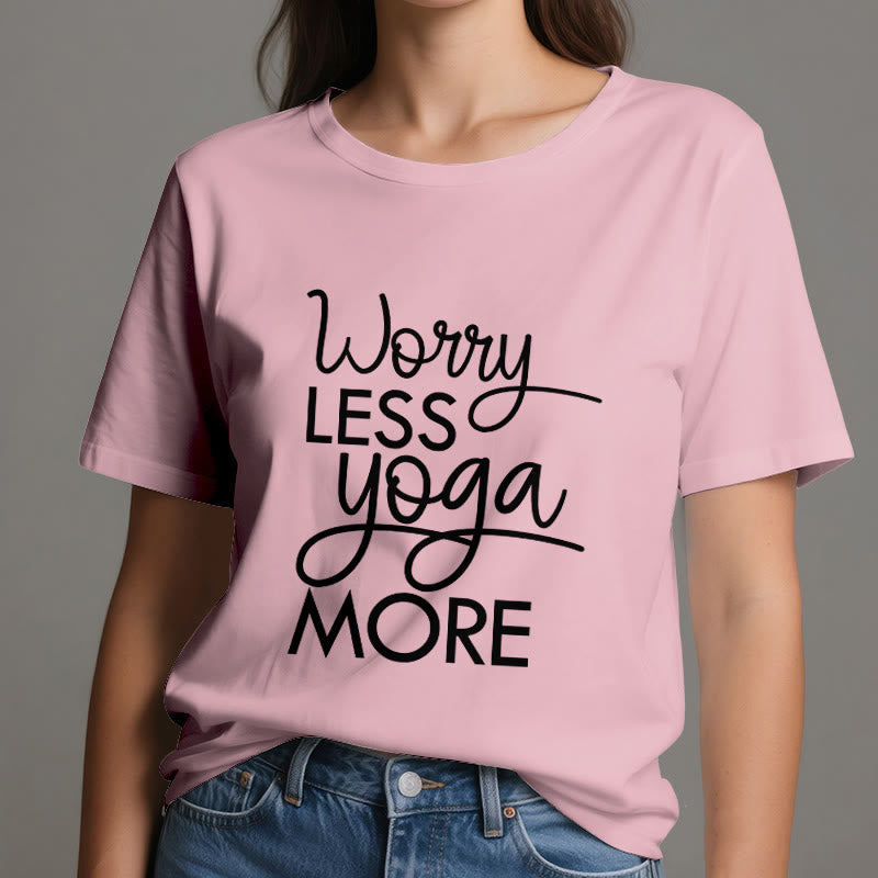 Olivenorma "WORRY LESS, YOGA MORE" YOGA Lover Tee Meditation T-Shirt - image 15