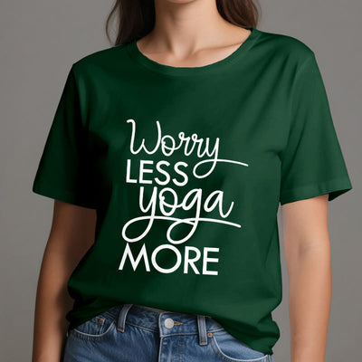 Olivenorma "WORRY LESS, YOGA MORE" YOGA Lover Tee Meditation T-Shirt - image 21