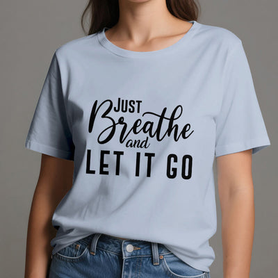 Olivenorma "JUST BREATHE AND LET IT GO" Spiritual Tee T-Shirt - image 2