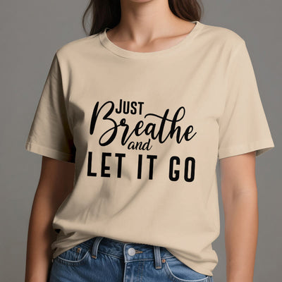 Olivenorma "JUST BREATHE AND LET IT GO" Spiritual Tee T-Shirt - image 13