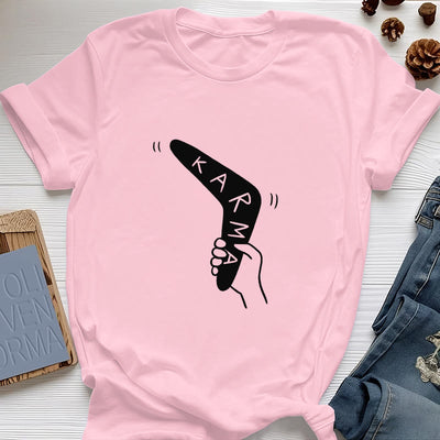 Olivenorma "KARMA" Funny Yoga Work Out Fitness T-Shirt - Pink - 2XL - image 14
