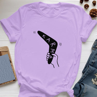Olivenorma "KARMA" Funny Yoga Work Out Fitness T-Shirt - Purple - 2XL - image 16