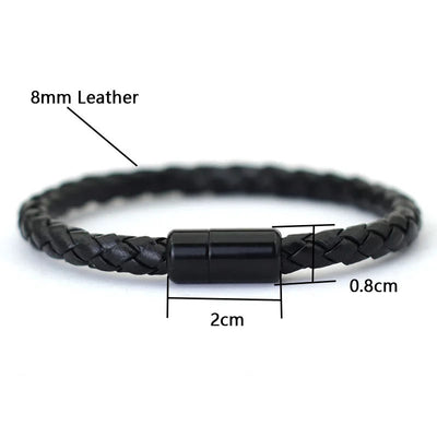 Olivenorma 3Pcs Tiger Eye Stone Leather Bracelet Set - image 7