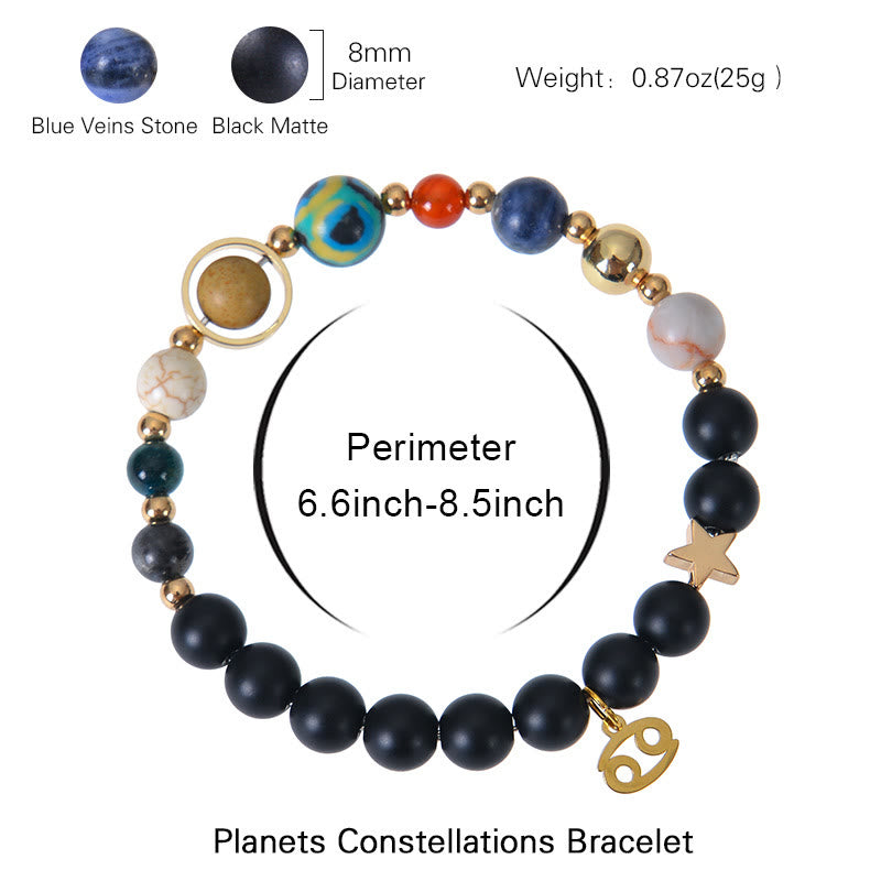Olivenorma Twelve Constellations Eight Planets Gemstone Bracelet - image 4