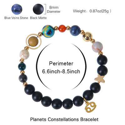 Olivenorma Twelve Constellations Eight Planets Gemstone Bracelet - image 4