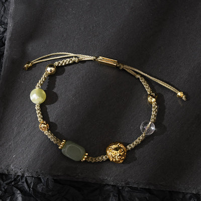 Olivenorma Healing Gemstone Adjustable Braided Bracelet - image 9