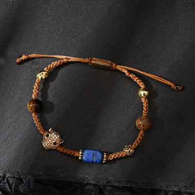 Olivenorma Healing Gemstone Adjustable Braided Bracelet - image 3