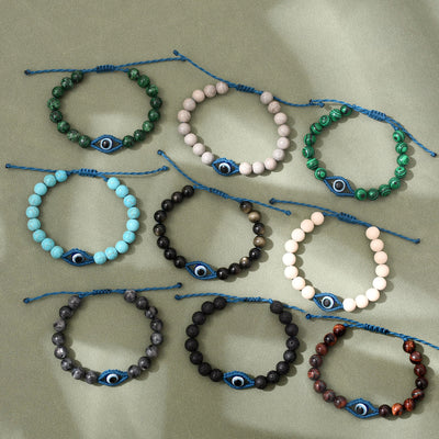 Olivenorma Evil Eye Good Luck & Protection Crystal Braided Bracelet - image 20