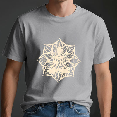Olivenorma Medala Floral Meditation Yoga Tee T-Shirt - image 4