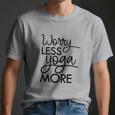 Olivenorma "WORRY LESS, YOGA MORE" YOGA Lover Tee Meditation T-Shirt - image 4