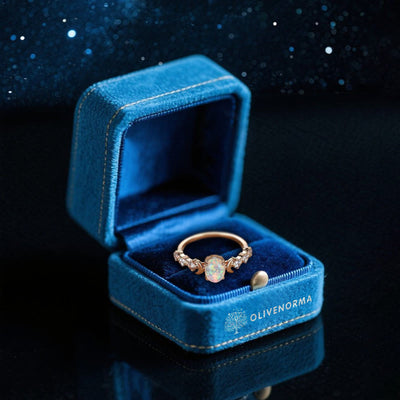 Olivenorma Selene's Moon-Woven Opal Ring - image 4