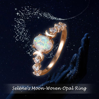 Olivenorma Selene's Moon-Woven Opal Ring - image 3