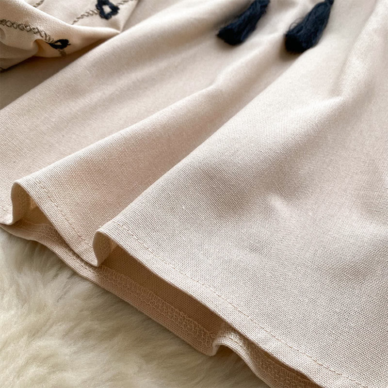 Olivenorma Vintage Flowers Embroidery Lantern Sleeve Women's Shirt