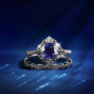 Olivenorma Lilith's Midnight Star​​ Ring - US 10 - image 1