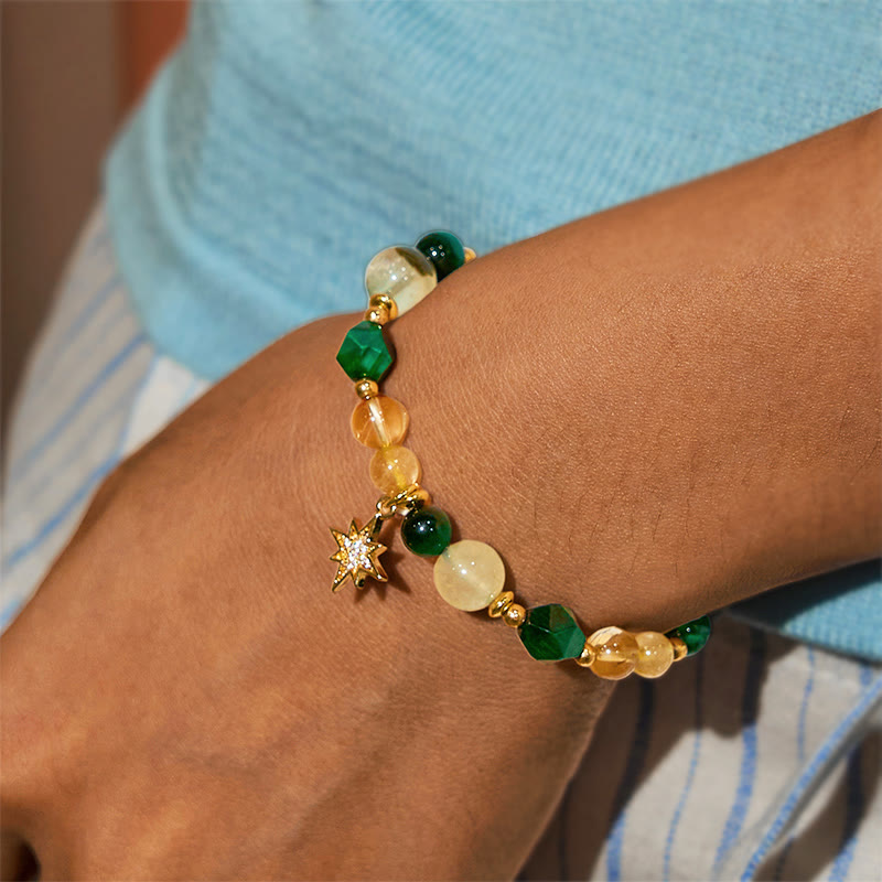 Olivenorma "Abundant Journey" Green Tiger Eye Wealth Bracelet