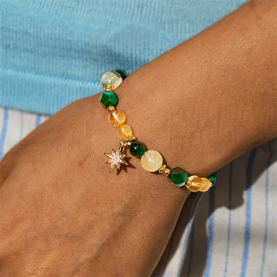 Olivenorma "Abundant Journey" Green Tiger Eye Wealth Bracelet