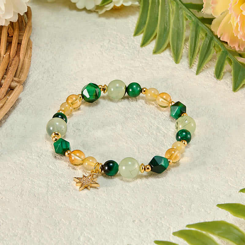 Olivenorma "Abundant Journey" Green Tiger Eye Wealth Bracelet