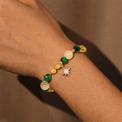Olivenorma "Abundant Journey" Green Tiger Eye Wealth Bracelet