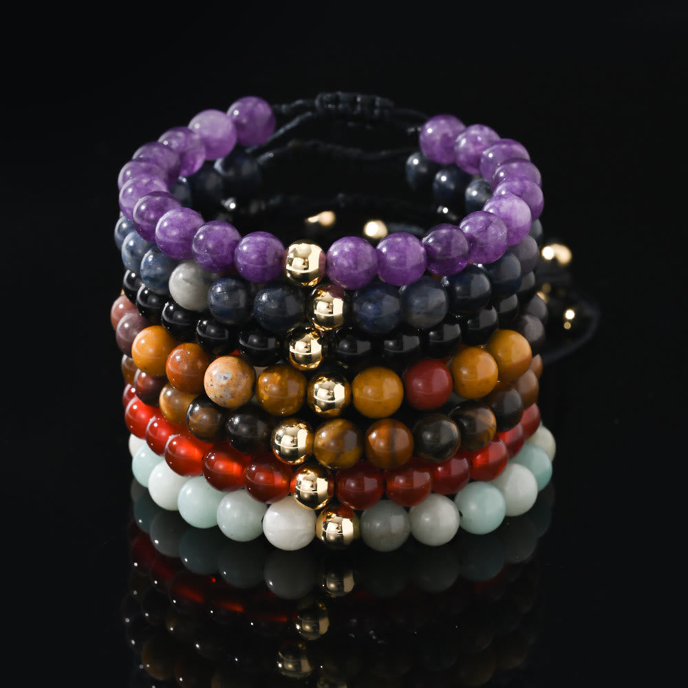 Olivenorma Natural Crystal Adjustable Beaded Braided Bracelet - image 17
