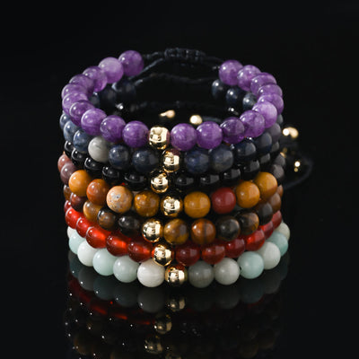 Olivenorma Natural Crystal Adjustable Beaded Braided Bracelet - image 17