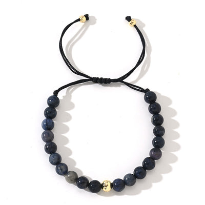 Olivenorma Natural Crystal Adjustable Beaded Braided Bracelet - Sodalite - image 6