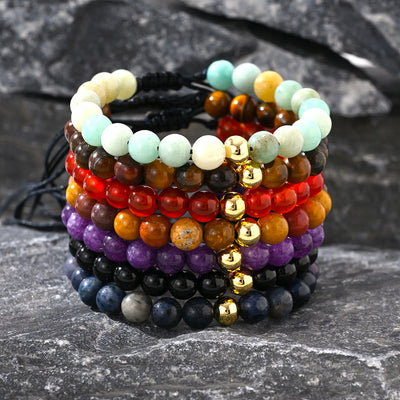 Olivenorma Natural Crystal Adjustable Beaded Braided Bracelet - image 1
