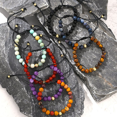 Olivenorma Natural Crystal Adjustable Beaded Braided Bracelet - image 16