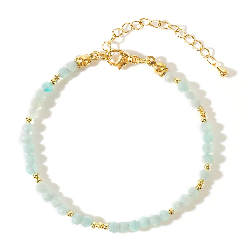 Olivenorma Mini Facted Beads Natural Gemstone Adjustable Bracelet - image 11
