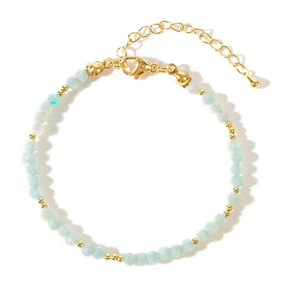 Olivenorma Mini Facted Beads Natural Gemstone Adjustable Bracelet - image 11