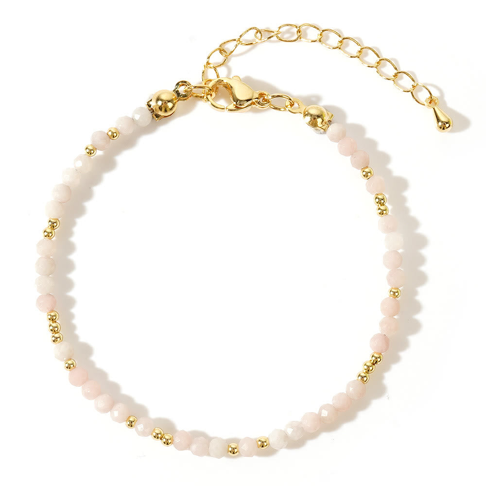 Olivenorma Mini Facted Beads Natural Gemstone Adjustable Bracelet - image 23