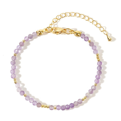 Olivenorma Mini Facted Beads Natural Gemstone Adjustable Bracelet - image 4