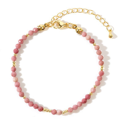 Olivenorma Mini Facted Beads Natural Gemstone Adjustable Bracelet - image 17