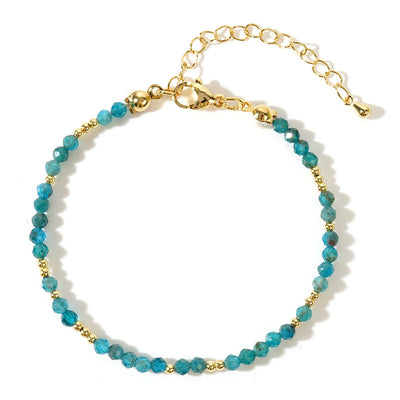 Olivenorma Mini Facted Beads Natural Gemstone Adjustable Bracelet - image 14