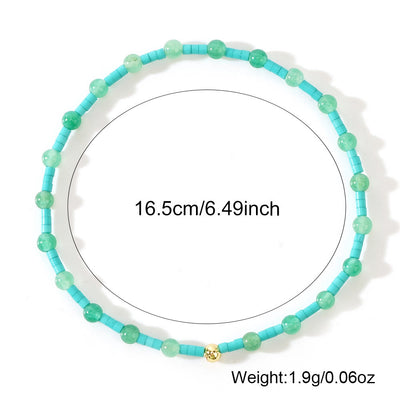 Olivenorma Mini Beads Gemstone Stretch Elastic Bracelet - image 4
