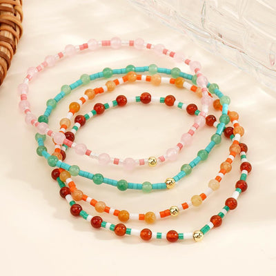 Olivenorma Mini Beads Gemstone Stretch Elastic Bracelet - image 1