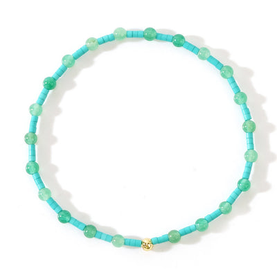 Olivenorma Mini Beads Gemstone Stretch Elastic Bracelet - image 3