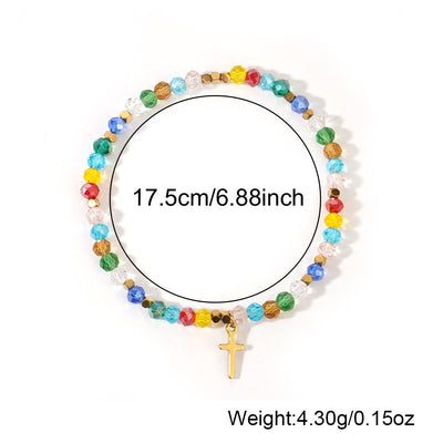 Olivenorma GOD BLESS YOU Mini Beaded Gemstone Stretch Bracelet - image 3