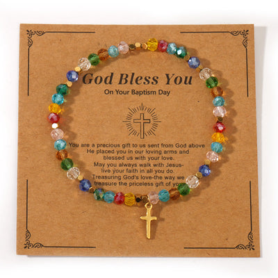 Olivenorma GOD BLESS YOU Mini Beaded Gemstone Stretch Bracelet - Style F - image 8