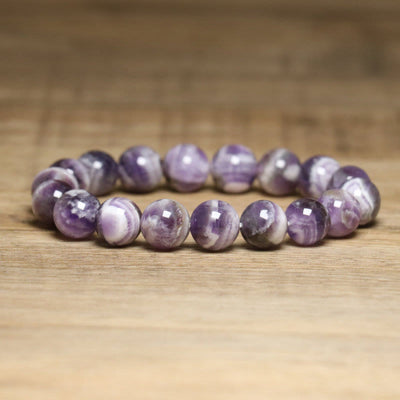 Olivenorma 10mm Fantasy Amethyst Adjustable Stretch Elastic Bracelet - Amethyst - image 1
